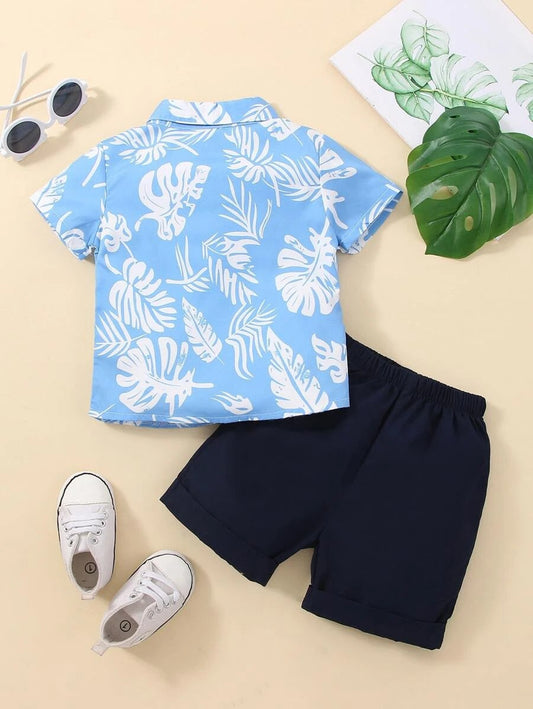 Tropical Shirt, Boy shirt, beach shirt, summer shirt, party shirt, Leaf Shirt, Vintage shirt, button up shirt, boy gift, Boy Birthday gift